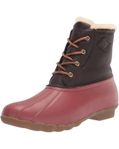 Burgundy sperry 2024 duck boots