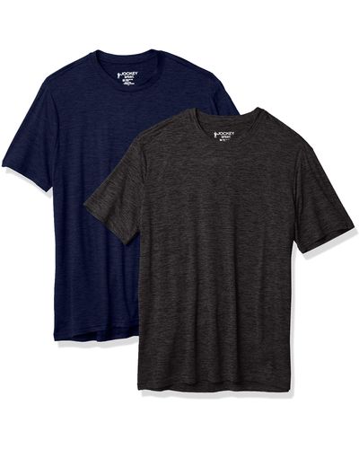 Jockey S 2 Pack Soft Knit Classic T-shirt T Shirt - Blue
