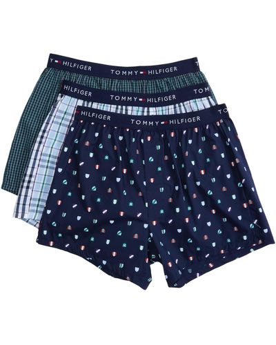 Tommy Hilfiger Mens Cotton Classics 3 Pack Slim Fit Woven Boxer :  : Clothing, Shoes & Accessories