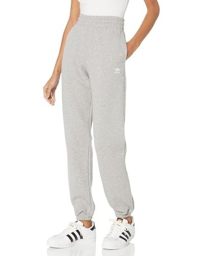 adidas Originals Plus Size Adicolor Essentials Fleece Sweatpants - Gray