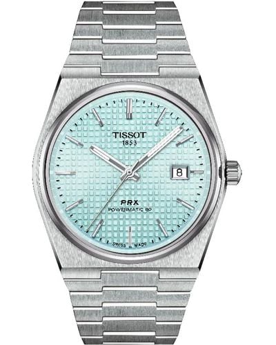 Tissot S Prx Powermatic 80 316l Stainless Steel Case Automatic Watches - Metallic
