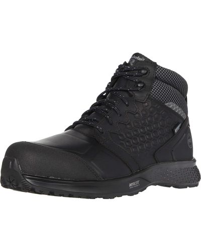 Timberland Pro Mid Reaxion Athletic Hiker Wateproof Composite Toe Work Boot - Black
