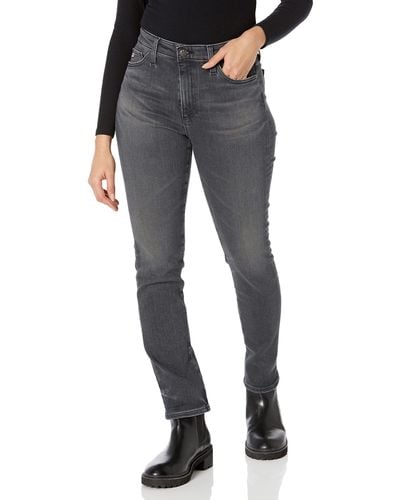 AG Jeans Mari High Rise Slim Straight Jean - Blue