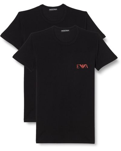 Emporio Armani 2-pack Bold Monogram T-shirt T Shirt - Schwarz