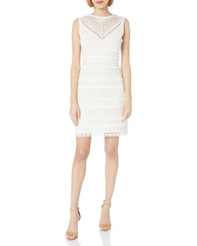 Sam Edelman Lace Fringe Sheath Dress - White