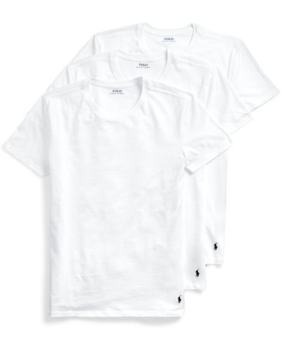 Polo Ralph Lauren 3-pack Big Crew Undershirts - White