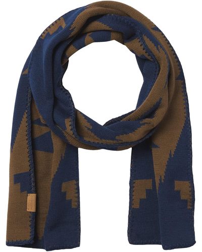 Pendleton Wool Knit Scarf - Blue