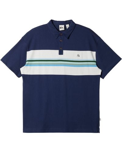 Quiksilver Collared Polo Shirt - Blue