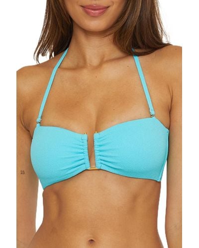 Trina Turk Standard Coco Bandeau Bikini Top - Blue