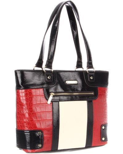 Anne Klein New On The Block Tote,red/multi,one Size