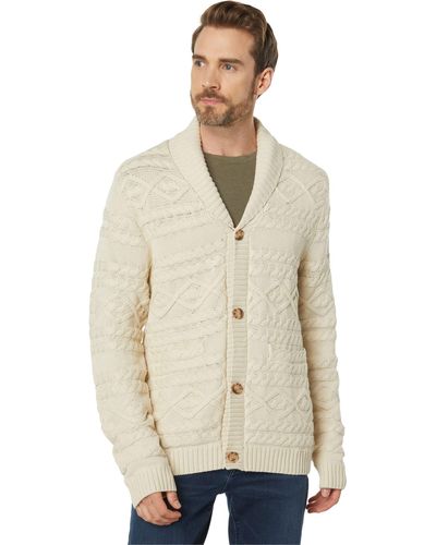 Lucky Brand Cable Knit Cardigan - Natural