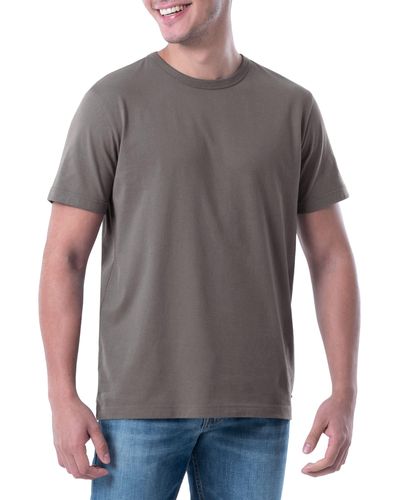 Lee Jeans Kurzärmeliges weicher Baumwolle T-Shirt - Grau