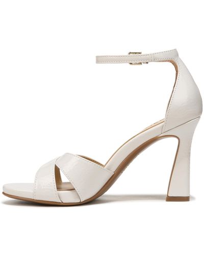 Naturalizer Henson Heeled Sandal Satin Pearl Beige 11 M - Metallic