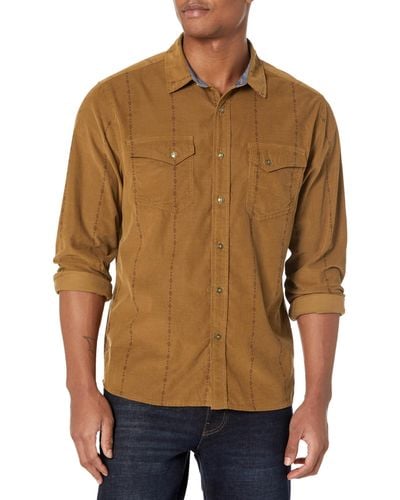 Pendleton Long Sleeve Corduroy Shirt - Brown