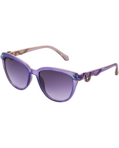 Betsey Johnson Serpentine Sunglasses Cateye - Purple