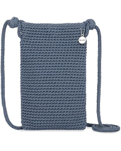 The Sak Josie Mini Crossbody In Crochet - Blue