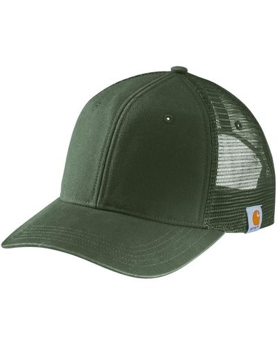 Carhartt Canvas Mesh Back Cap,moss,one Size - Green