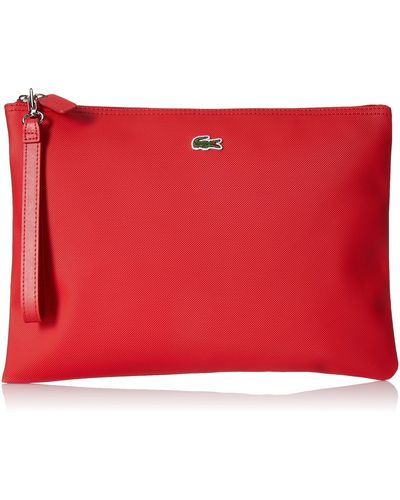 Lacoste Large Clutch - Red