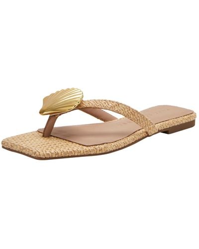 Katy Perry Camie Shell Flat Sandal - Natural