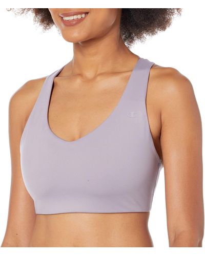 Champion , , Moisture Wicking, Low Impact Sports Bra For , Smoked Lilac, X-small - Multicolor