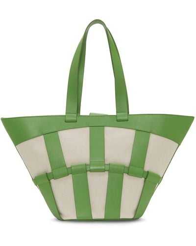 Vince Camuto Mkenz Genuine Leather Tote - Green