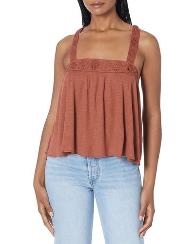 Lucky Brand Lace Up Tank - Multicolor