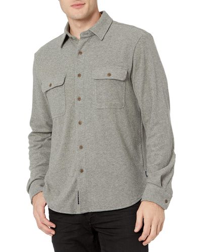 Lucky Brand Brushed Jersey Shirt - Gray