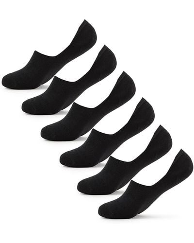 Keds Low Cut Sneaker Signature Knit No Show Sock Liners - Black