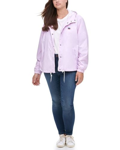 Levi's Nylon Zip - Front Jacket - Pink