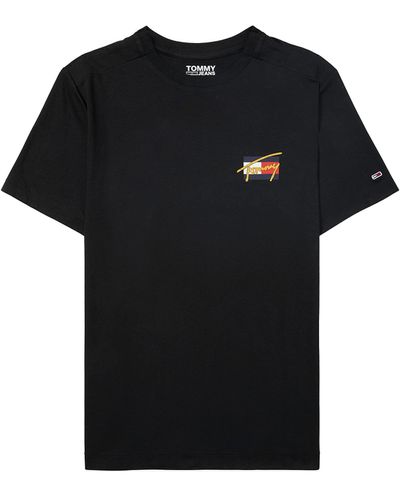 Tommy Hilfiger Adaptive Tommy T-shirt With Magnetic Closure - Black