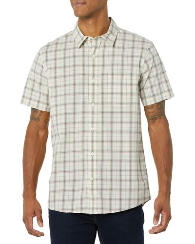 Goodthreads Standard-fit Short-sleeve Stretch Poplin Shirt - White