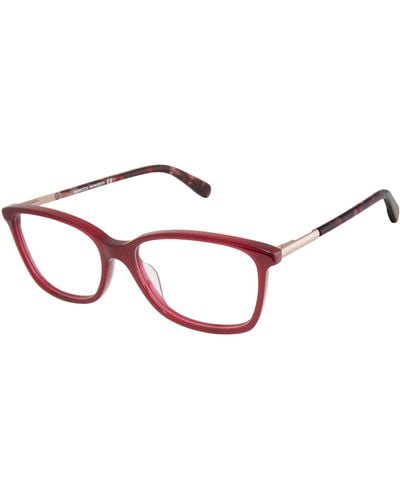 Rebecca Minkoff Indio 5 Rectangular Prescription Eyewear Frames - Red