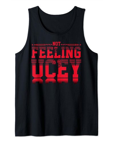 Perry Ellis Not Feelings Ucey's For Tank Top - Red