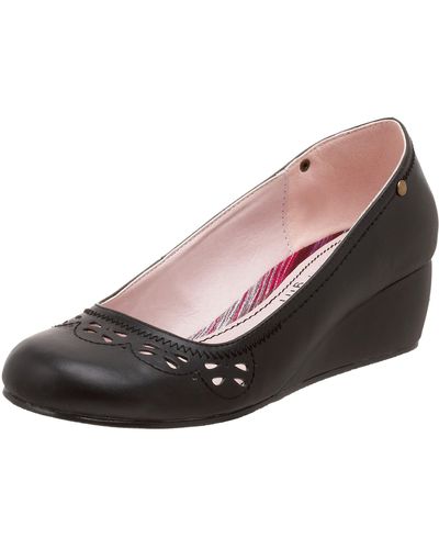 Madden Girl Risotto Round Toe Wedge,black Paris,8.5 M Us - Pink