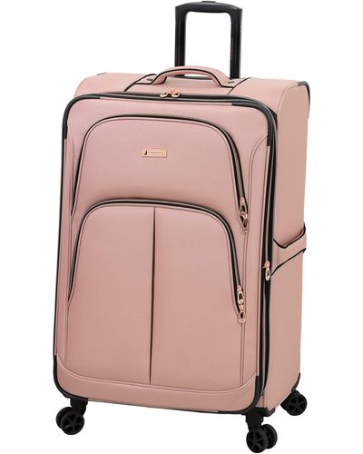 London Fog Bromley 20" Expandable Spinner Carry-on - Pink