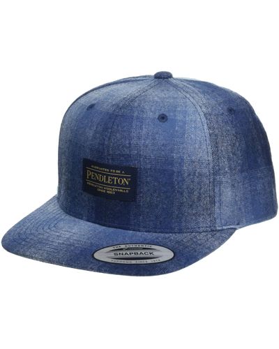 Pendleton Flat Brim Hat - Blue