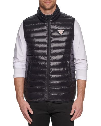 Guess Essential Light Weight Transitional Vest - Black