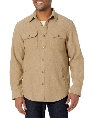 Pendleton Long Sleeve Snap Front Forrest Shirt - Natural
