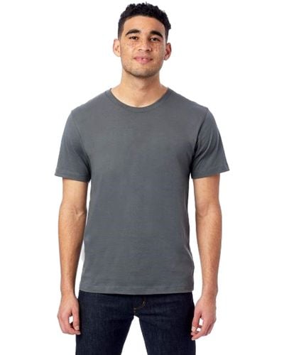 Alternative Apparel T, Cool Blank Cotton Shirt, Short Sleeve Go-to Tee, Asphalt, 4x Large - Gray