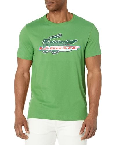 Lacoste Contemporary Collection's Short Sleeve Regular Fit Sport Tee-shirt - Green