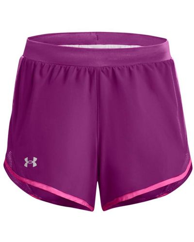 Under Armour Fly By 2.0 Running Shorts, - Purple