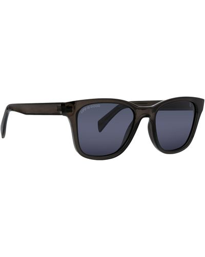 Life Is Good. Lido Key Polarized Square Sunglasses - Black