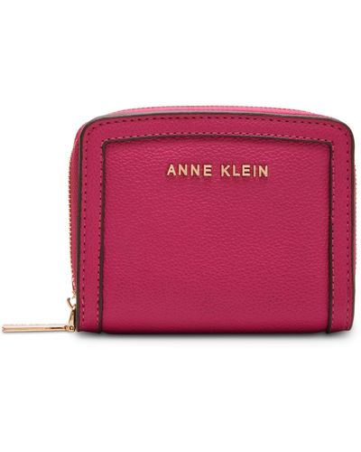 Anne Klein Ak Small Curved Wallet - Pink