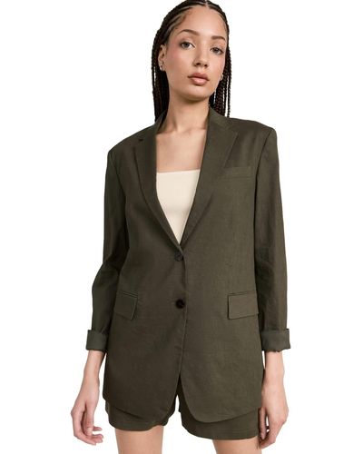 Theory Rolled Sleeve Bf Jacket - Green