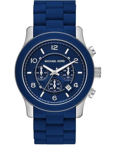Michael Kors Mk9077 - Runway Chronograph Watch - Blue