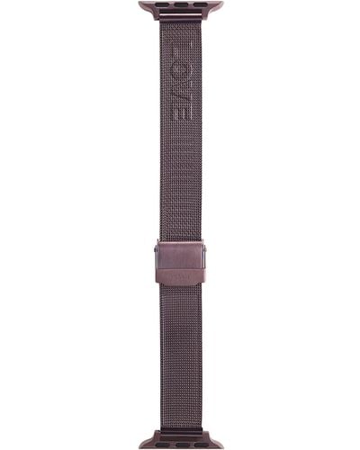 Fossil All-gender Apple 38/40/41mm Mesh Interchangeable Watch Band Strap - Red