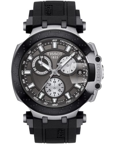 Tissot Mens T-race Chrono Quartz Stainless Steel Casual Watch Black T1154172706100