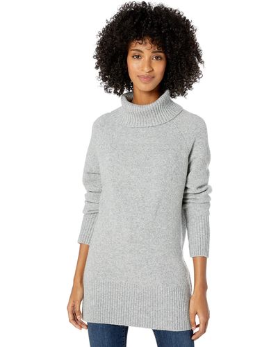 Goodthreads Boucle Turtleneck Sweater Pullover-Sweaters - Gris
