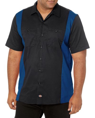 Dickies Short-sleeve Two-tone Work Shirt - Multicolor