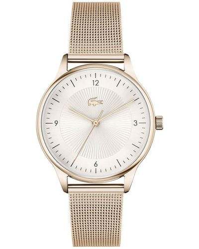 Lacoste Club Quartz Stainless Steel And Mesh Bracelet Casual Watch - White